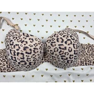Victorias Secret INCREDIBLE Perfect Shape 38D Leopard Cheetah BRA